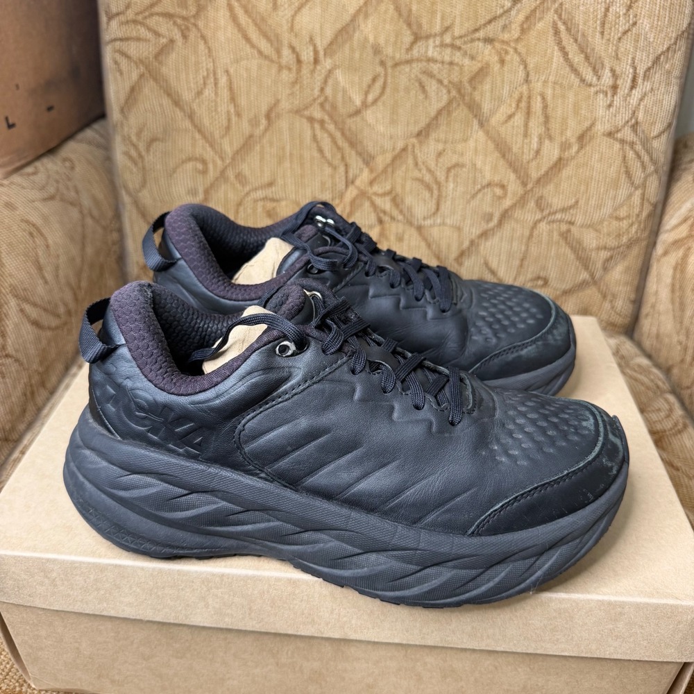 HOKA Bondi SR Black 1129351 BBLC Womens 8 Wide Walking Shoes - Picture 4 of 12